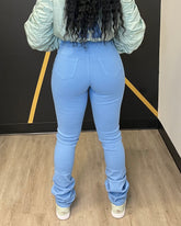 Stacked Pants - Denim Blue